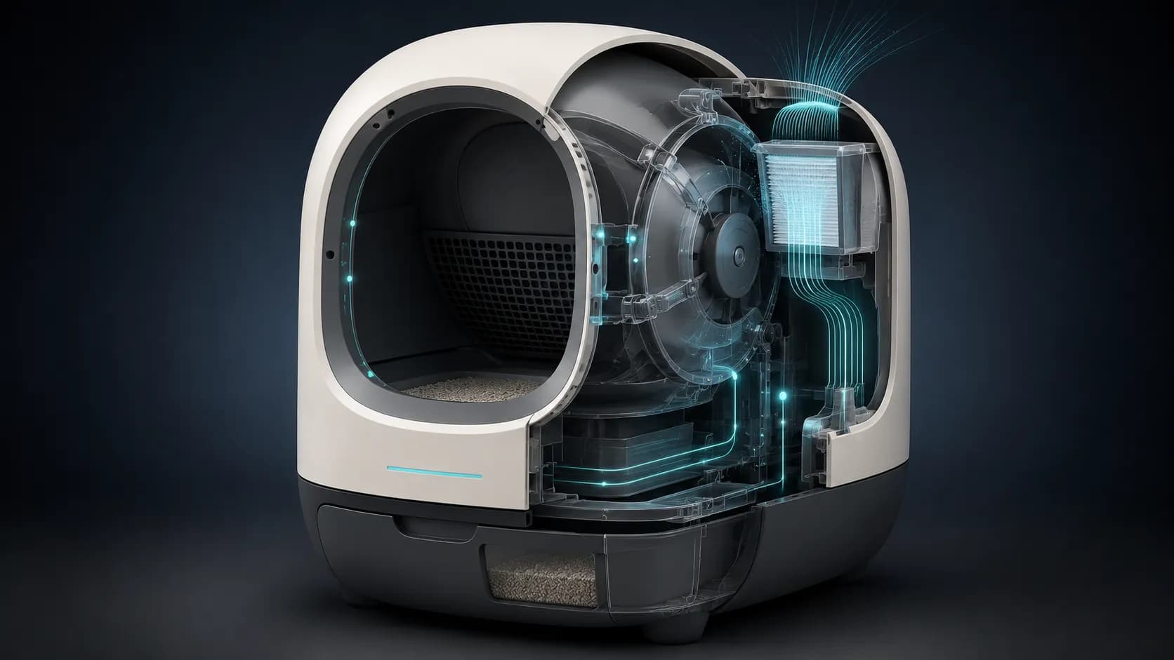 NORA Halo One internal system cutaway